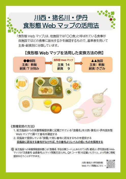 食形態WebマップA4lリーフレット