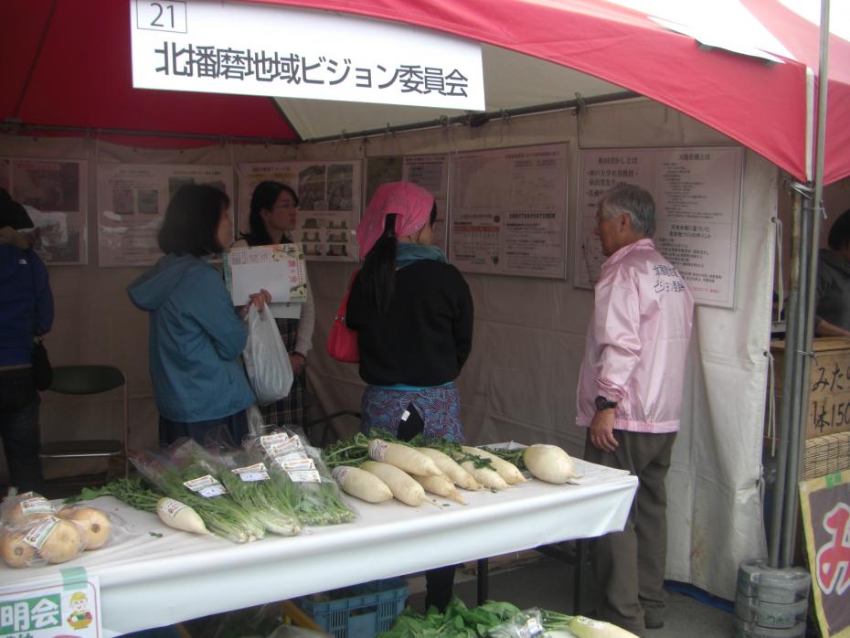 保田ぼかしの説明を聞く様子