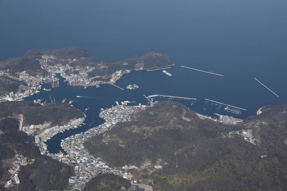 家島漁港航空写真