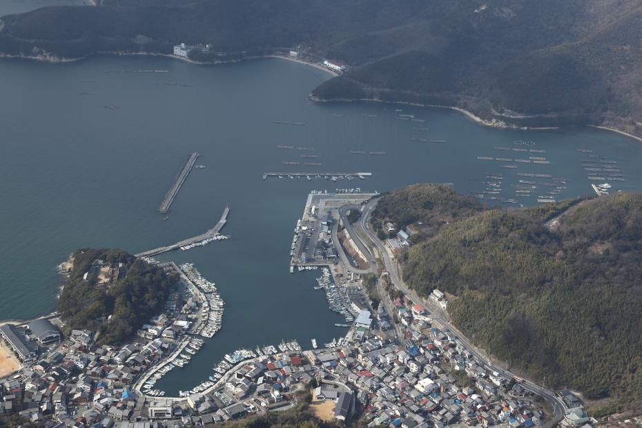 室津漁港航空写真