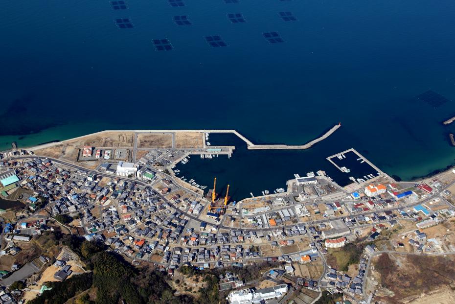 富島漁港航空写真