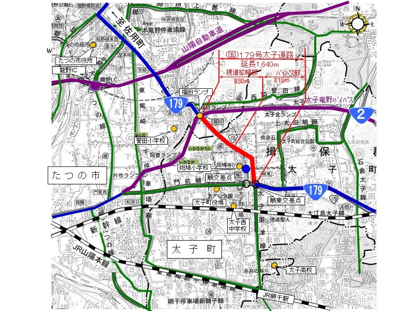 太子道路（位置図）